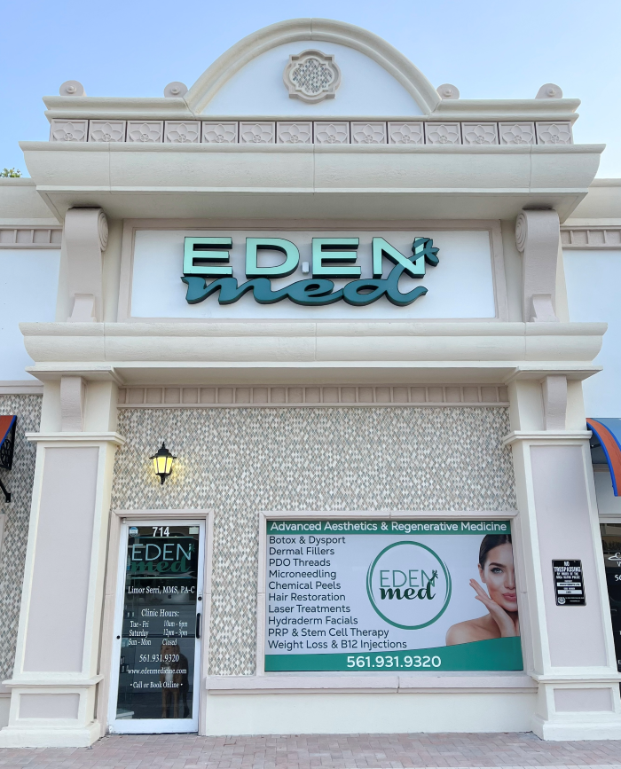 Eden Med Spa medical aesthetics clinic interior in Boca Raton